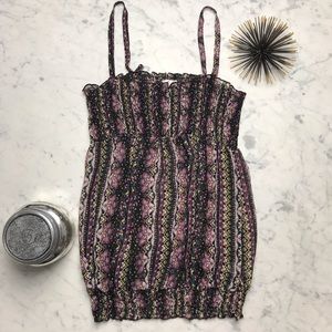 xhilaration Floral Paisley Print Strappy Tank Top